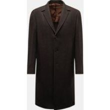 Stile Latino - Herren - Cashmere Mantel %27Cuenea%27 braun/schwarz gemustert Stile Latino - Herren - Cashmere Mantel %27Cuenea%27 braun/schwarz gemustert