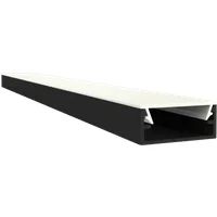 Ultraflaches LED Alu Aufbauprofil 2m EXO-N1_16 (16 mm) –| Schmales Aluminiumprofil für LED-Strips – Bild 2