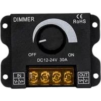 LED Dimmer 12V 24V DC – 1-Kanal Drehdimmer bis 30 A, Konstantspannung für leistungsstarke LED-Streifen – Bild 2