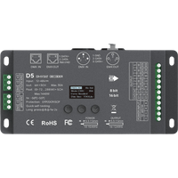 LTECH D5 DMX512/RDM LED Controller 5-Kanal 6A/Kanal, 12-48V DC, mit OLED Display, Konstantspannung – Bild 2