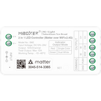 MiBoxer SM2 2-in-1 LED-Controller – Matter & 2.4 GHz, Einfarbig & CCT, 12–24 V, 12 A, Push Dimming – Bild 2