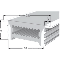 LED Neon Tube 20×10 mm – Silikonhülle zum Einbauen für LED-Streifen – Bild 2