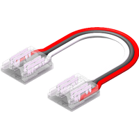 LED Strip-zu-Strip Verbinder – 3-polig, 10 mm, lötfrei mit 15 cm Verbindungskabel für COB CCT LED-Streifen – Bild 2