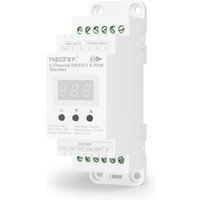 MiBoxer D5-T 5-Kanal DMX512/RDM LED-Decoder für Hutschiene, 12–48V, 5x6A (max.20 A), Konstantspannung – Bild 2