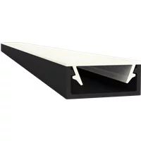 Flaches LED Alu Aufbauprofil 2m Exo-A1-13 (13mm) –| Flaches Aluminiumprofil für LED-Strips – Bild 2