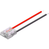 LED Strip-zu-Kabel Schnellverbinder – 2-polig, lötfrei, für 10 mm LED-Streifen mit 15 cm Anschlusskabel – Bild 2