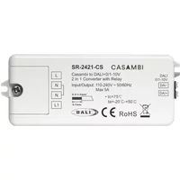 SR-2421-CS Casambi DALI Gateway 2-in-1, Bluetooth Mesh zu DALI & 0-10V, 230V AC, integriertes DALI Bus Netzteil, mit Relais – Bild 2