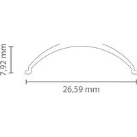 PC72-12 halbrunde Abdeckung 2 m – für LED Profil Exo-V1 | opal – Bild 2