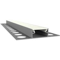 LED Fliesen-Mittelprofil 2m EXO-F1_16 (16 mm) – Flächenbündiges Fliesenprofil für LED-Strips – Bild 2