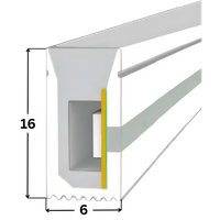 LED NEON TUBE 06×16 mm Silikon Schlauch – 5 m Rolle - 12 W – 24 V – IP67 – CRI>93 - Schneidmaß 50mm – Bild 2