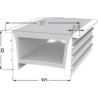 LED Neon Tube 30×20 mm – Silikonhülle zum Einbauen für LED-Streifen – Bild 2