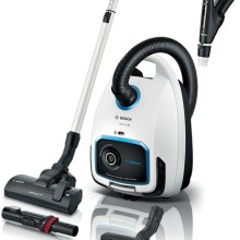 BOSCH Serie 6 Staubsauger mit Beutel ProSilence Weiß BGL6TSIL BOSCH Serie 6 Staubsauger mit Beutel ProSilence Weiß BGL6TSIL