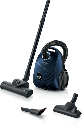 BOSCH Serie 2 Staubsauger mit Beutel Blau BGBS2BU1T BOSCH Serie 2 Staubsauger mit Beutel Blau BGBS2BU1T