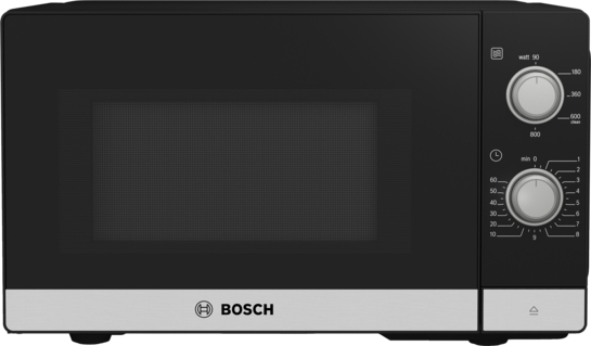 BOSCH Serie 2 Freistehende Mikrowelle 44 x 26 cm Edelstahl FFL020MS2 BOSCH Serie 2 Freistehende Mikrowelle 44 x 26 cm Edelstahl FFL020MS2