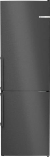 BOSCH Serie 4 Freistehende Kühl-Gefrier-Kombination mit Gefrierbereich unten 186 x 60 cm Gebürsteter schwarzer Stahl AntiFingerprint KGN36VXCT BOSCH Serie 4 Freistehende Kühl-Gefrier-Kombination mit Gefrierbereich unten 186 x 60 cm Gebürsteter schwarzer Stahl AntiFingerprint KGN36VXCT