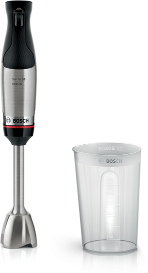 BOSCH Serie 6 Stabmixer ErgoMaster 1000 W Edelstahl MSM6M610 BOSCH Serie 6 Stabmixer ErgoMaster 1000 W Edelstahl MSM6M610