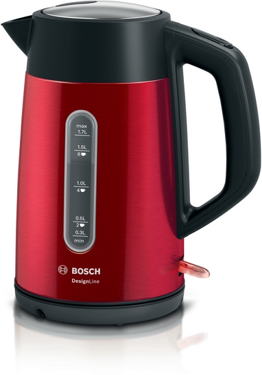 BOSCH Wasserkocher DesignLine Rot TWK4P434 BOSCH Wasserkocher DesignLine Rot TWK4P434