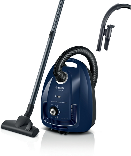 BOSCH Serie 4 Staubsauger mit Beutel Blau BGD38BU2 BOSCH Serie 4 Staubsauger mit Beutel Blau BGD38BU2