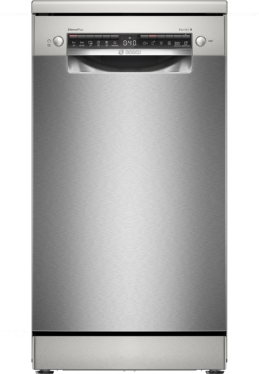 BOSCH Serie 4 Freistehender Geschirrspüler 45 cm Gebürsteter Stahl mit Anti-Fingerprint SPS4HMI49E BOSCH Serie 4 Freistehender Geschirrspüler 45 cm Gebürsteter Stahl mit Anti-Fingerprint SPS4HMI49E
