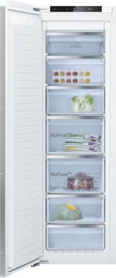 BOSCH Serie 6 Einbau-Gefrierschrank 177.2 x 55.8 cm Flachscharnier mit Softeinzug GIN81ACE0 BOSCH Serie 6 Einbau-Gefrierschrank 177.2 x 55.8 cm Flachscharnier mit Softeinzug GIN81ACE0