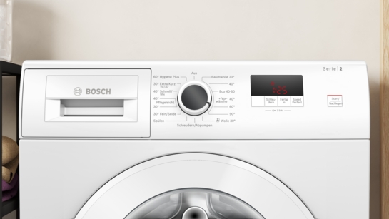 BOSCH Serie 2 Waschmaschine, Frontlader 7 kg max. 1400 U/min. WGE02420 – Bild 2