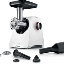 BOSCH Serie 6 Fleischwolf MultiPower 2100 W Weiß, Weiß MFWS607W BOSCH Serie 6 Fleischwolf MultiPower 2100 W Weiß, Weiß MFWS607W