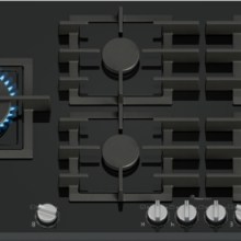 BOSCH Serie 8 Gaskochfeld 90 cm Hartglas, Schwarz PRS9A6H40 BOSCH Serie 8 Gaskochfeld 90 cm Hartglas, Schwarz PRS9A6H40