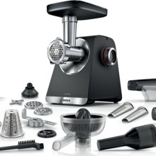 BOSCH Serie 6 Fleischwolf MultiPower 2100 W Schwarz, silver metalic MFWS682B BOSCH Serie 6 Fleischwolf MultiPower 2100 W Schwarz, silver metalic MFWS682B