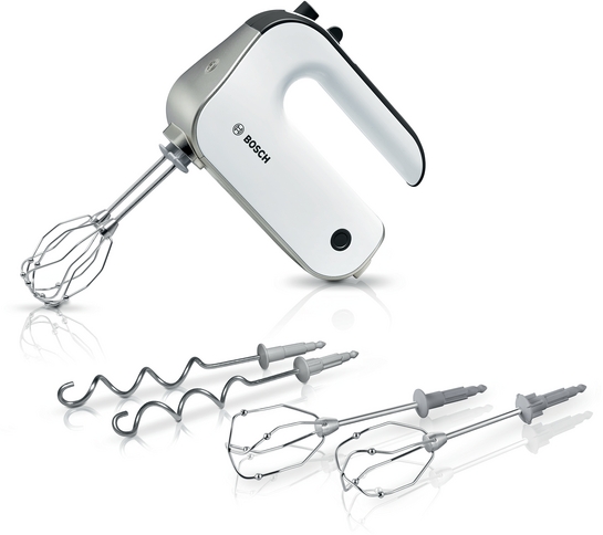 BOSCH Handrührer Styline 575 W Weiß, silver metalic MFQ4835DE BOSCH Handrührer Styline 575 W Weiß, silver metalic MFQ4835DE