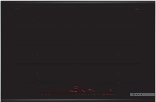 BOSCH Serie 8 Induktionskochfeld 80 cm Mit Rahmen aufliegend PXY875DC1E BOSCH Serie 8 Induktionskochfeld 80 cm Mit Rahmen aufliegend PXY875DC1E