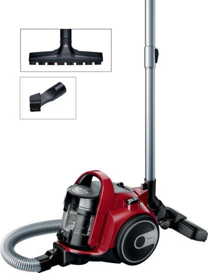 BOSCH Serie 2 Beutelloser Staubsauger Rot BGS05AAA2 BOSCH Serie 2 Beutelloser Staubsauger Rot BGS05AAA2