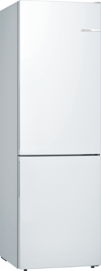 BOSCH Serie 6 Freistehende Kühl-Gefrier-Kombination mit Gefrierbereich unten 186 x 60 cm Weiß KGE36AWCA BOSCH Serie 6 Freistehende Kühl-Gefrier-Kombination mit Gefrierbereich unten 186 x 60 cm Weiß KGE36AWCA