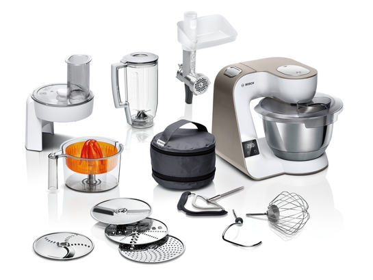 BOSCH Serie 4 Küchenmaschine mit Waage MUM 5 1000 W Weiß, Champagne MUM5XW40 BOSCH Serie 4 Küchenmaschine mit Waage MUM 5 1000 W Weiß, Champagne MUM5XW40