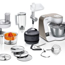 BOSCH Serie 4 Küchenmaschine mit Waage MUM 5 1000 W Weiß, Champagne MUM5XW40 BOSCH Serie 4 Küchenmaschine mit Waage MUM 5 1000 W Weiß, Champagne MUM5XW40