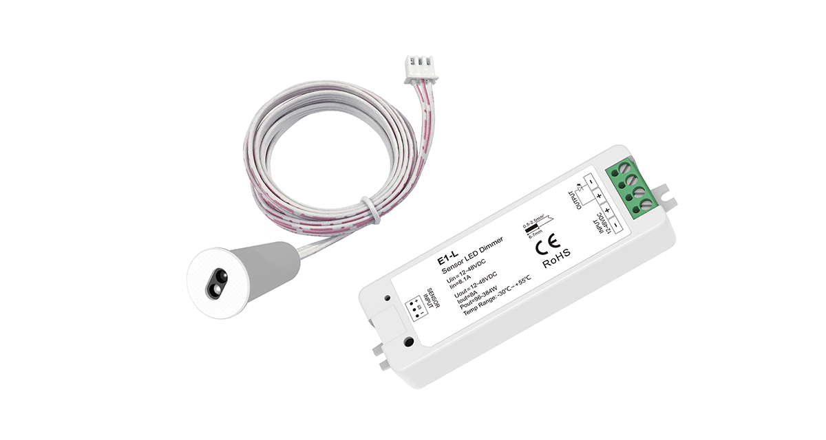 E1-L+ED Berührungsloser Türsensor-Schalter für LED-Streifen – 12–48 V, 8A, automatische Lichtsteuerung – Bild 3