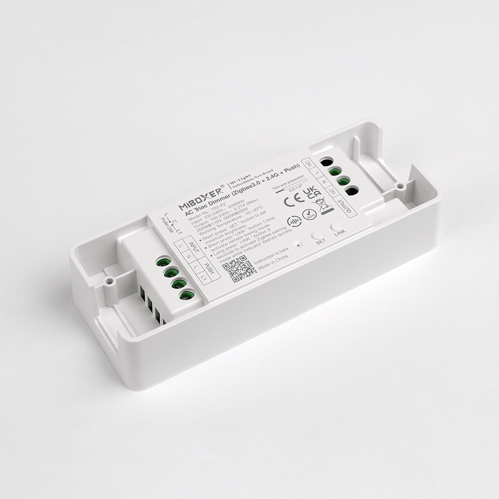 MiBoxer TRI-PZ Zigbee 3.0 LED-Dimmer für 230 V Leuchten – Triac-Dimmer 500W 2,4Ghz, Push – Bild 4