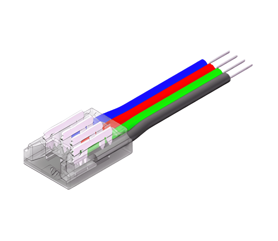 LED Strip-zu-Kabel Schnellverbinder – 4-polig LED Strip-zu-Kabel Schnellverbinder – 4-polig