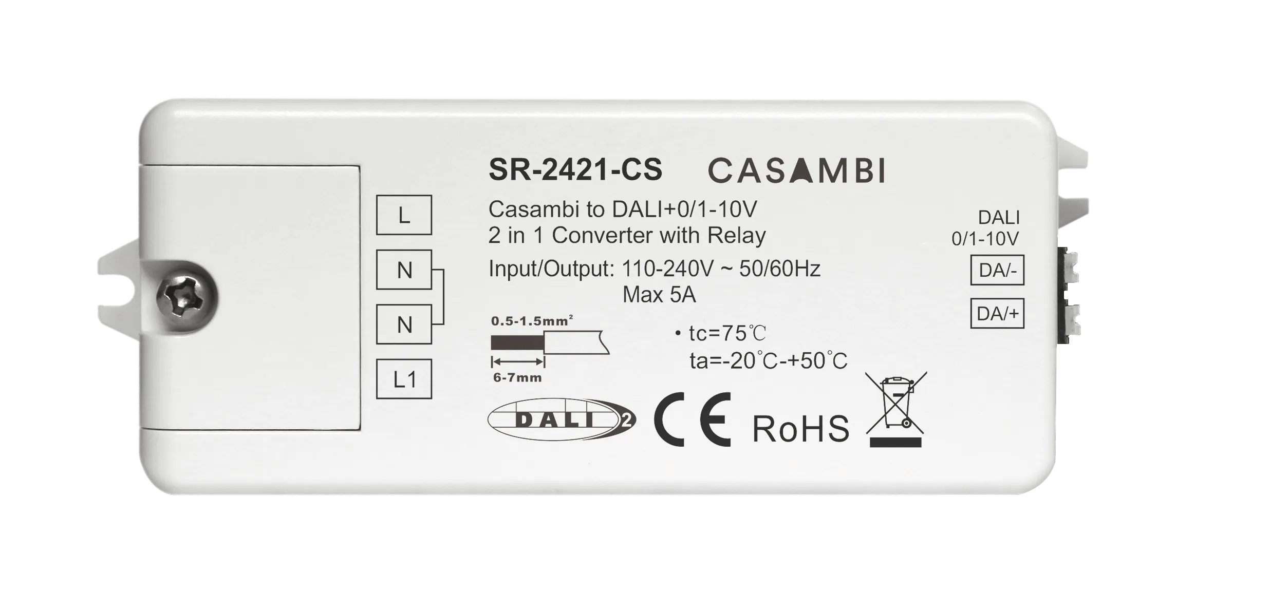 SR-2421-CS Casambi DALI Gateway 2-in-1 SR-2421-CS Casambi DALI Gateway 2-in-1