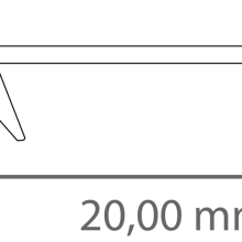 PC45-16 FLAT Abdeckung 2 m – für LED Profil Exo-F1/F1H/F2/N1/N2/T3/T3H/T5/V2 PC45-16 FLAT Abdeckung 2 m – für LED Profil Exo-F1/F1H/F2/N1/N2/T3/T3H/T5/V2