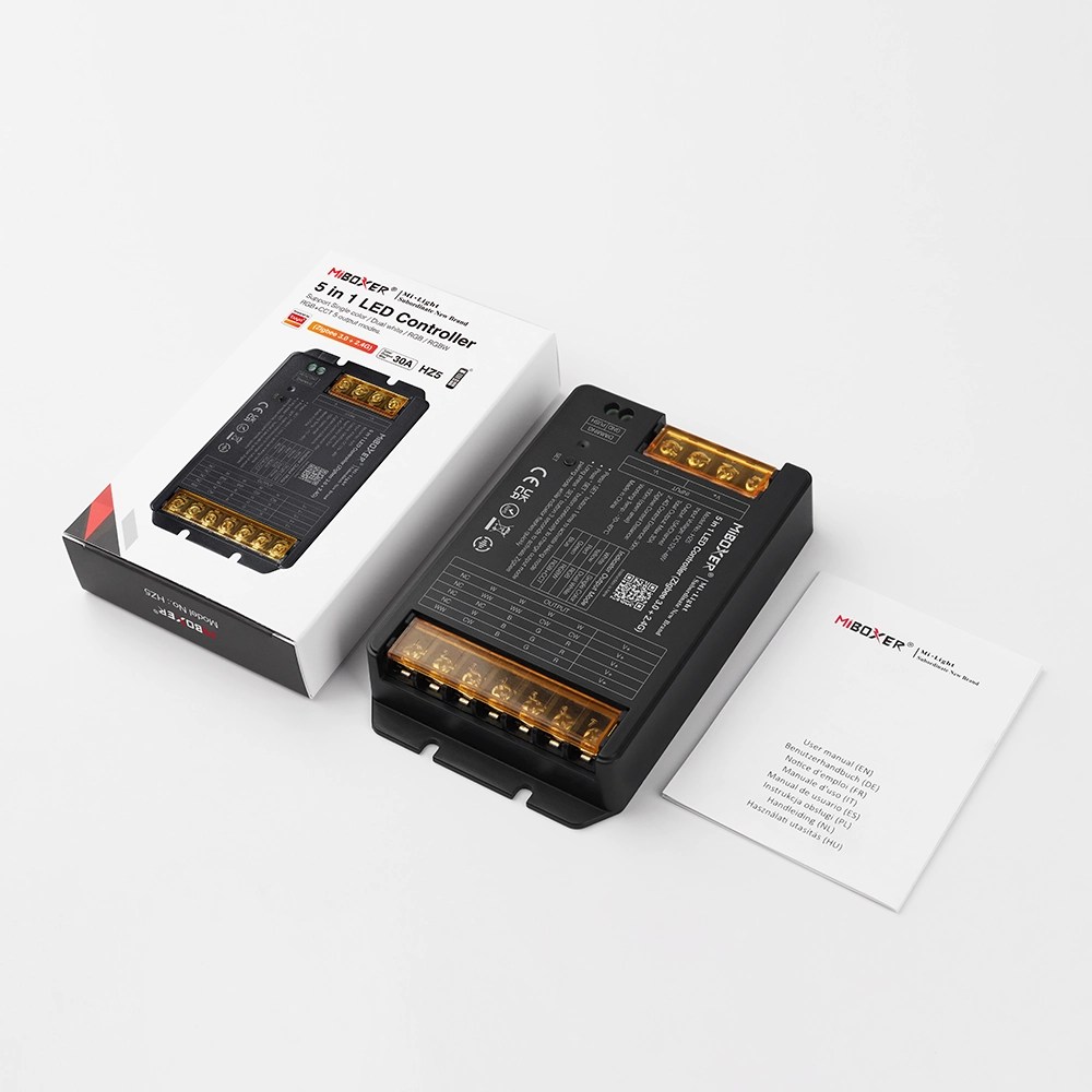 MiBoxer HZ5 5-in-1 LED-Controller – RGB, RGBW, RGB+CCT, CCT & einfarbig, 12–48 V, 30 A, Zigbee 3.0 & 2,4 GHz Funk – Bild 4