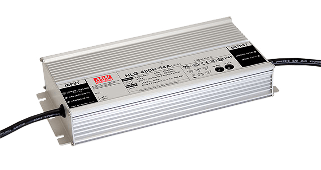Mean Well HLG-480H-24B – 24V 480W LED-Treiber in IP67 Mean Well HLG-480H-24B – 24V 480W LED-Treiber in IP67