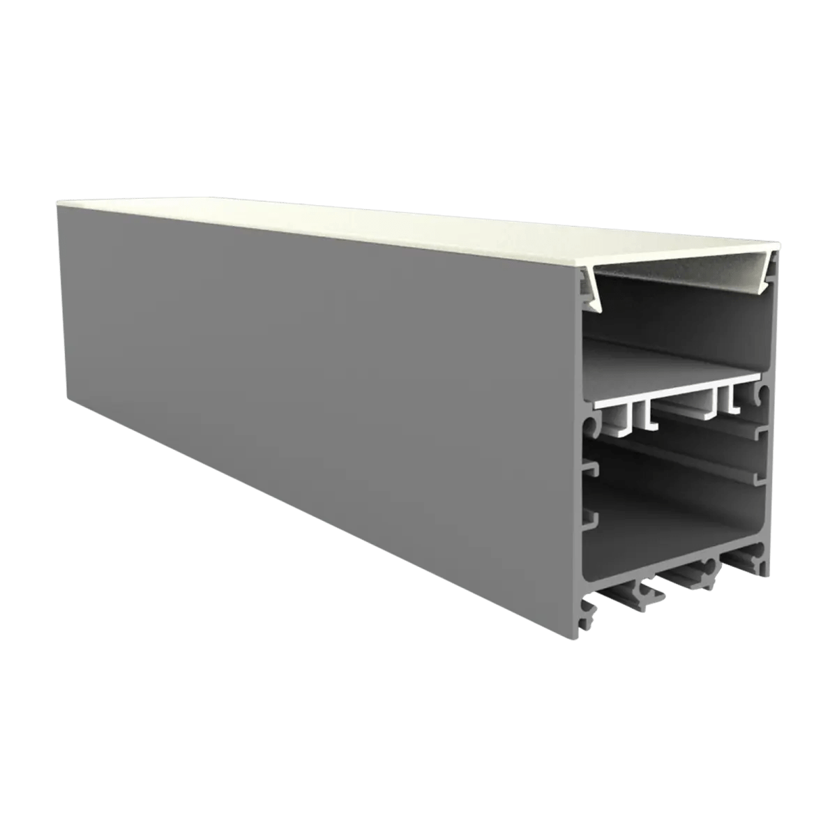 PC61-32 FLAT Abdeckung 2 m – für LED Leuchtenprofil EXO-TI1 | opal – Bild 4