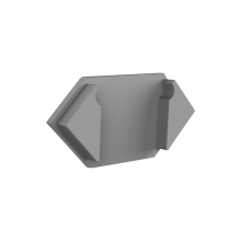 Endkappe für LED Alu Trockenbauprofil Exo-T5_16 + Cover PC45 _16 Endkappe für LED Alu Trockenbauprofil Exo-T5_16 + Cover PC45 _16