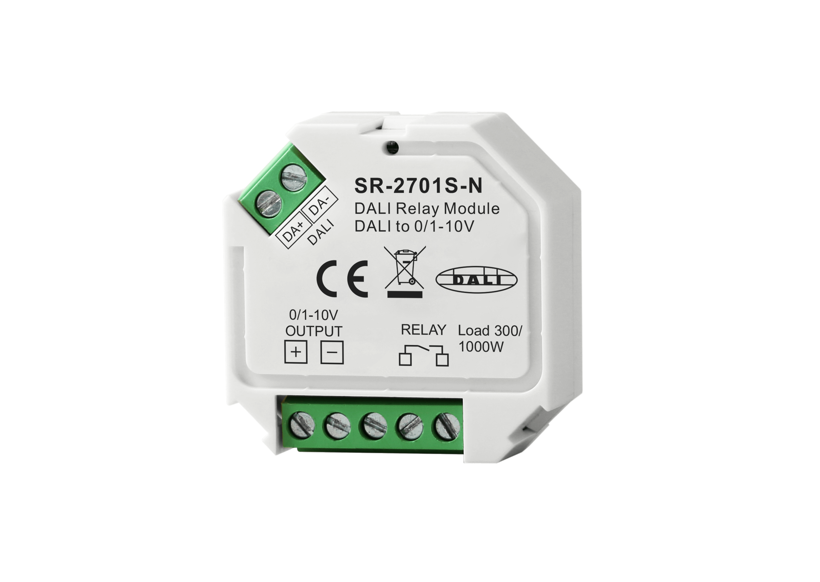 SR-2701S-N DALI Relaismodul mit 0/1–10 V Ausgang – 2-in-1 Schalt- & Steuergerät für LED SR-2701S-N DALI Relaismodul mit 0/1–10 V Ausgang – 2-in-1 Schalt- & Steuergerät für LED
