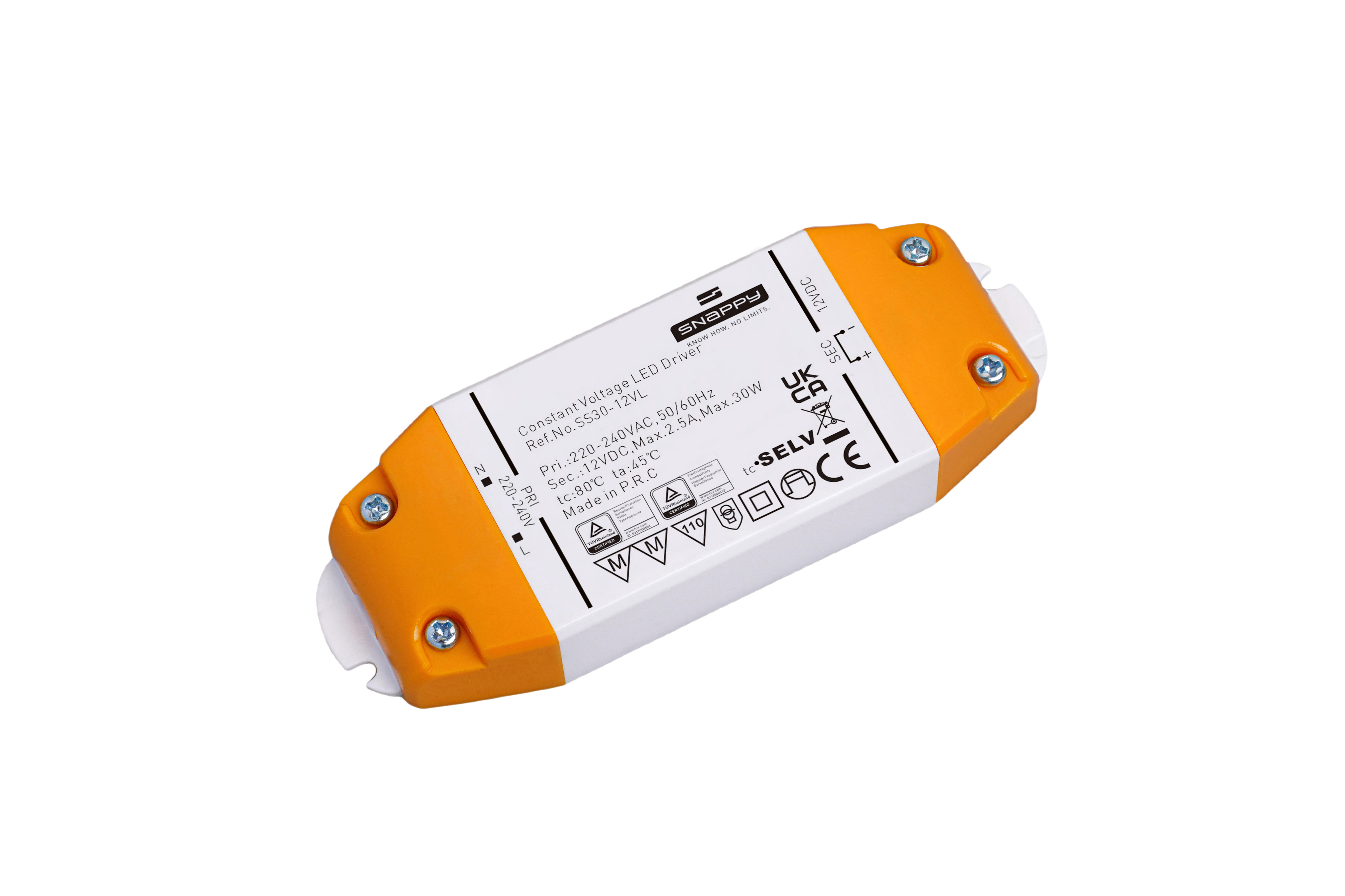 Snappy SS30-12VL – LED Netzteil 12V DC Snappy SS30-12VL – LED Netzteil 12V DC