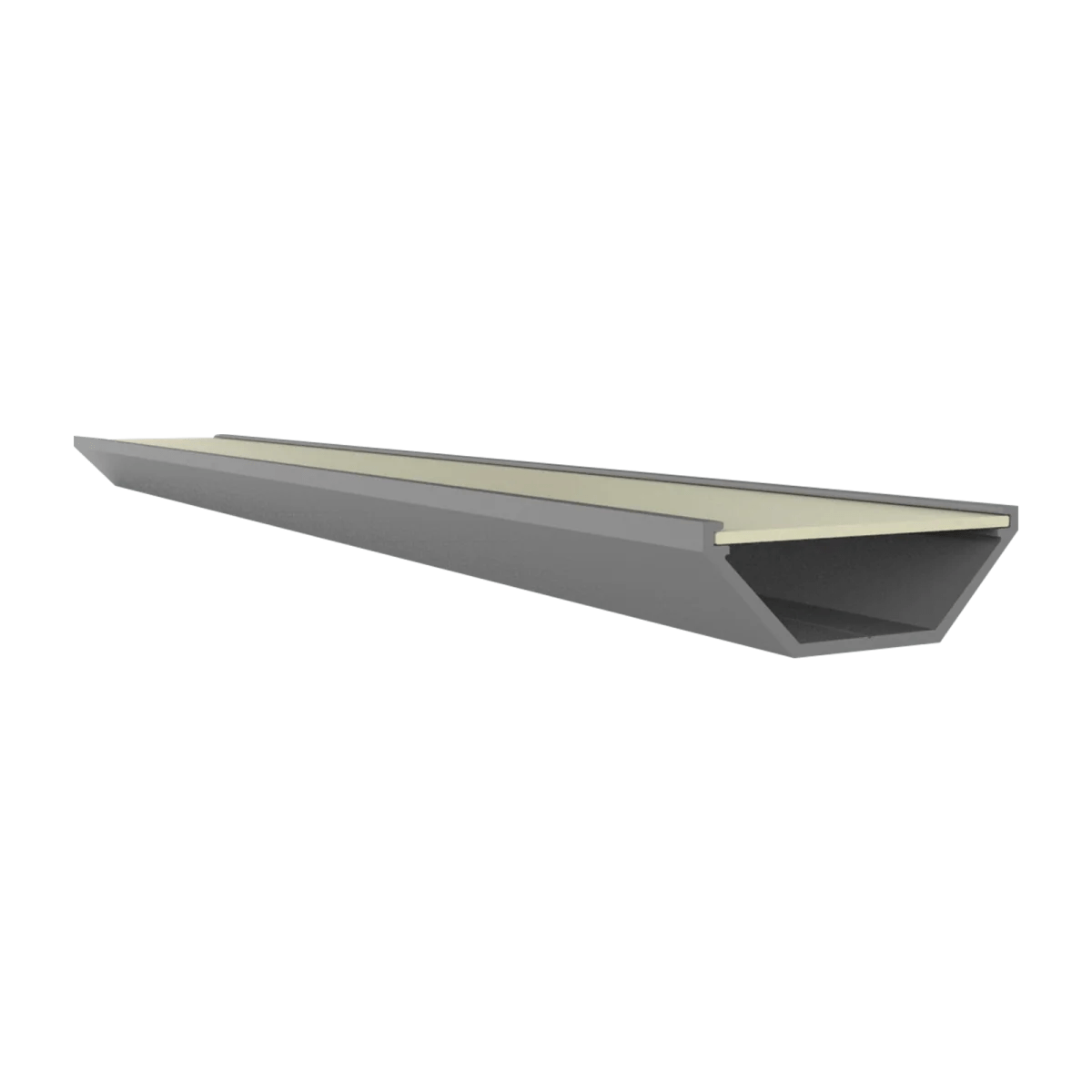 PC71-12 FLAT Abdeckung 2 m – für LED Eckprofil Exo-V1 | opal – Bild 4