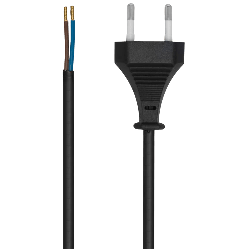 Netzkabel mit Eurostecker – 2m Netzkabel mit Eurostecker – 2m