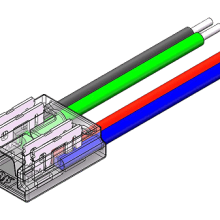 LED Strip-zu-Kabel Schnellverbinder – 4-polig LED Strip-zu-Kabel Schnellverbinder – 4-polig
