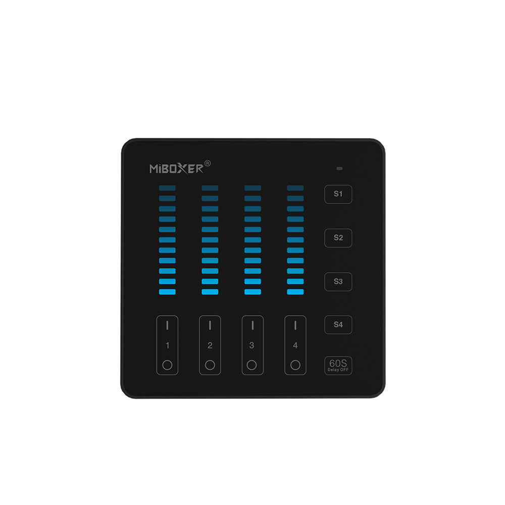 MiBoxer B5 LED-Wandfernbedienung – 4 Zonen, 1 Kanal, 5 Szenen, 2,4 GHz Touchpanel zum Dimmen – Bild 4