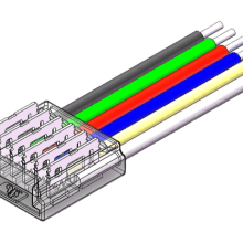 LED Strip-zu-Kabel Schnellverbinder – 6-polig LED Strip-zu-Kabel Schnellverbinder – 6-polig